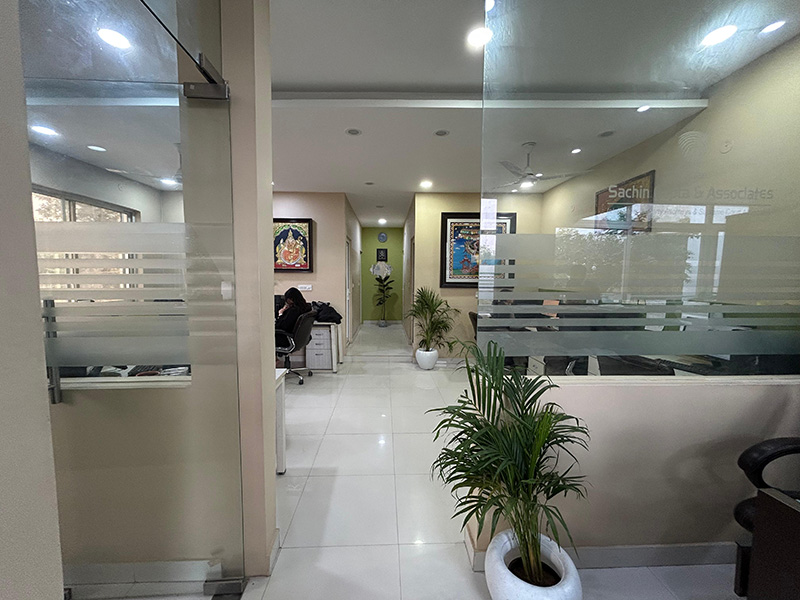 Lit Legal workspace corridor